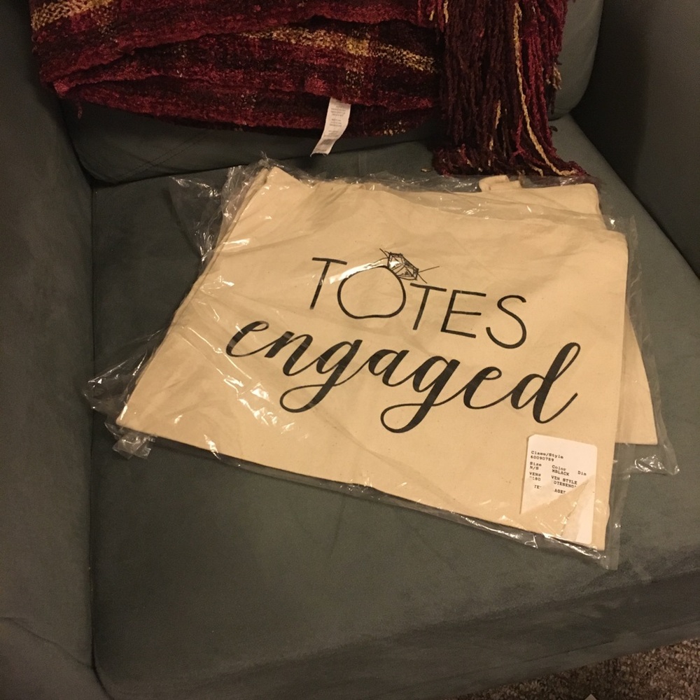 “Totes Engaged” Tote Bag Engagement Gift